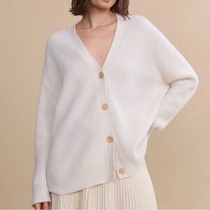 Jenni Kayne Cashmere Cocoon Cardigan in Ivory